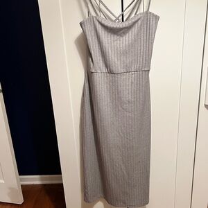 Elegant Gray Strappy Dress - Socialite/StitchFix NWT